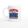 Mug Champion de la Barbe Bleu Marine et Rouge
