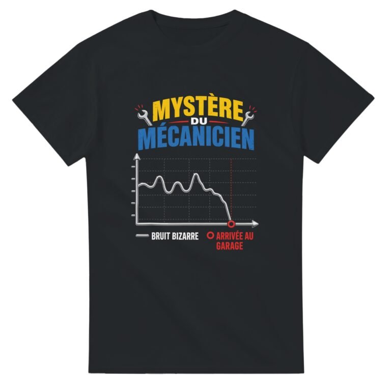 T shirt Mystère du Mécanicien Bruit Bizarre Arrivée au Garage