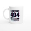 Mug Erreur 404 Cheveux Introuvable Bandeau Cheveux