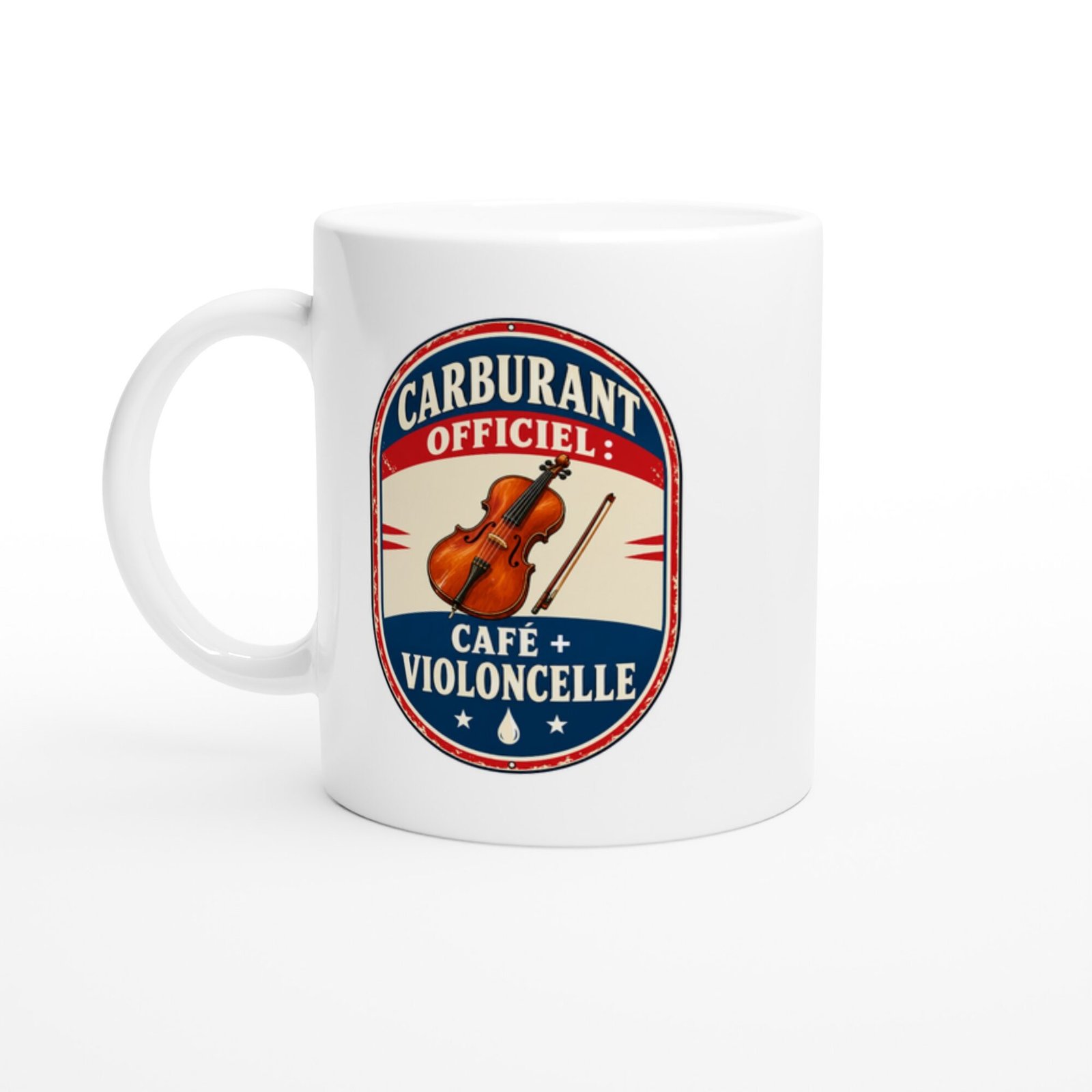 Mug Carburant Officiel Café + Violoncelle