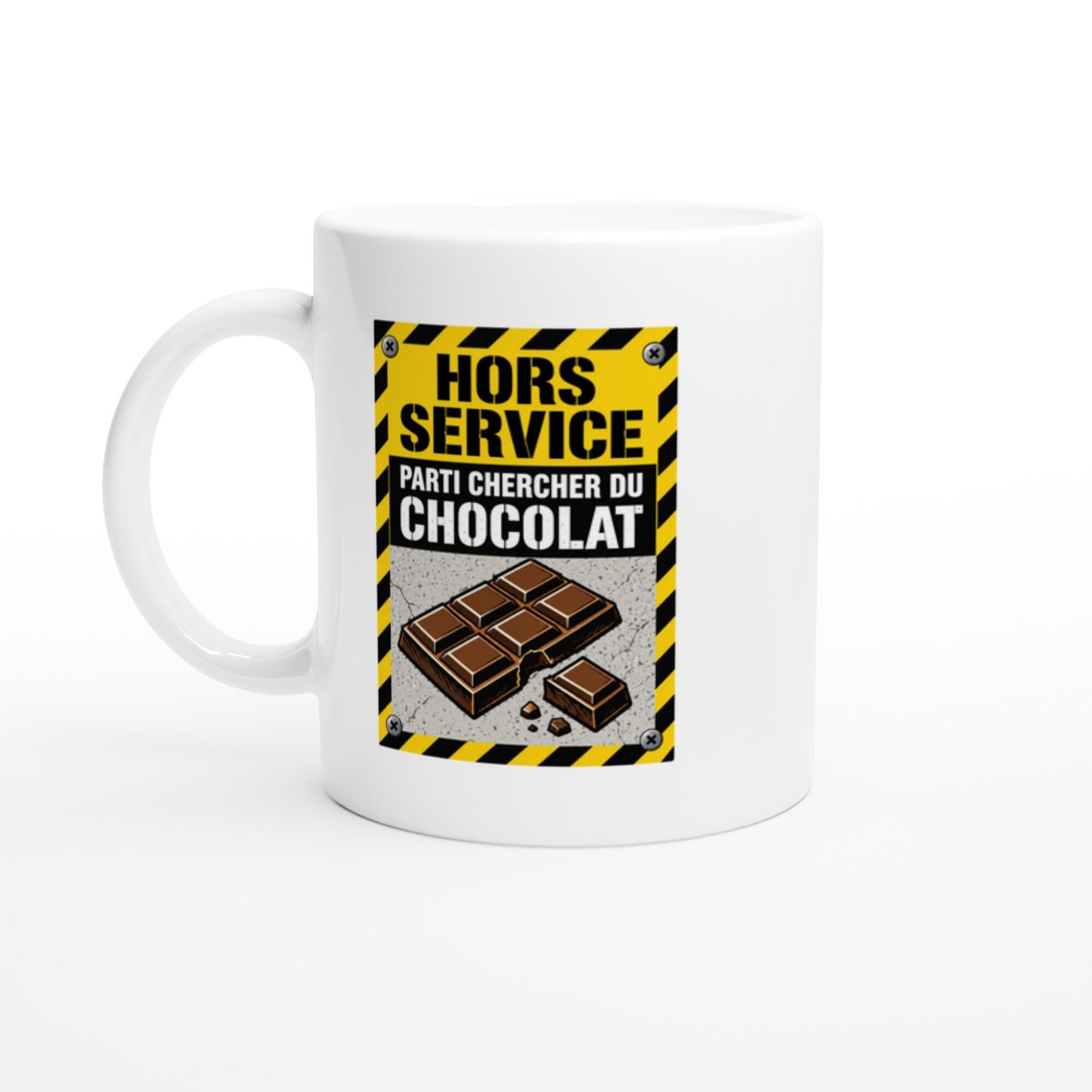 Mug Hors Service Parti Chercher Du Chocolat
