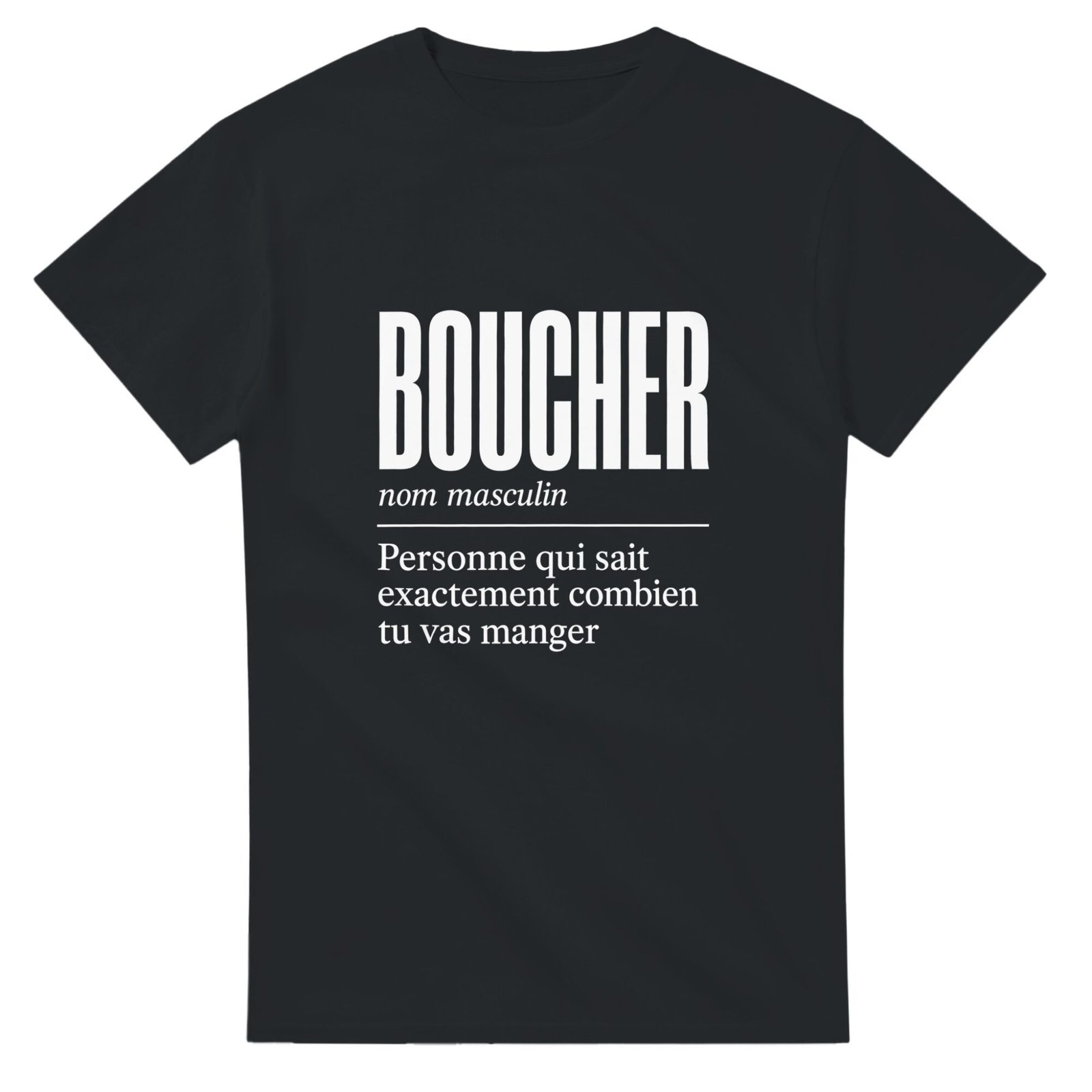 T shirt Boucher Personne Qui Sait Exactement Combien Tu Vas Manger