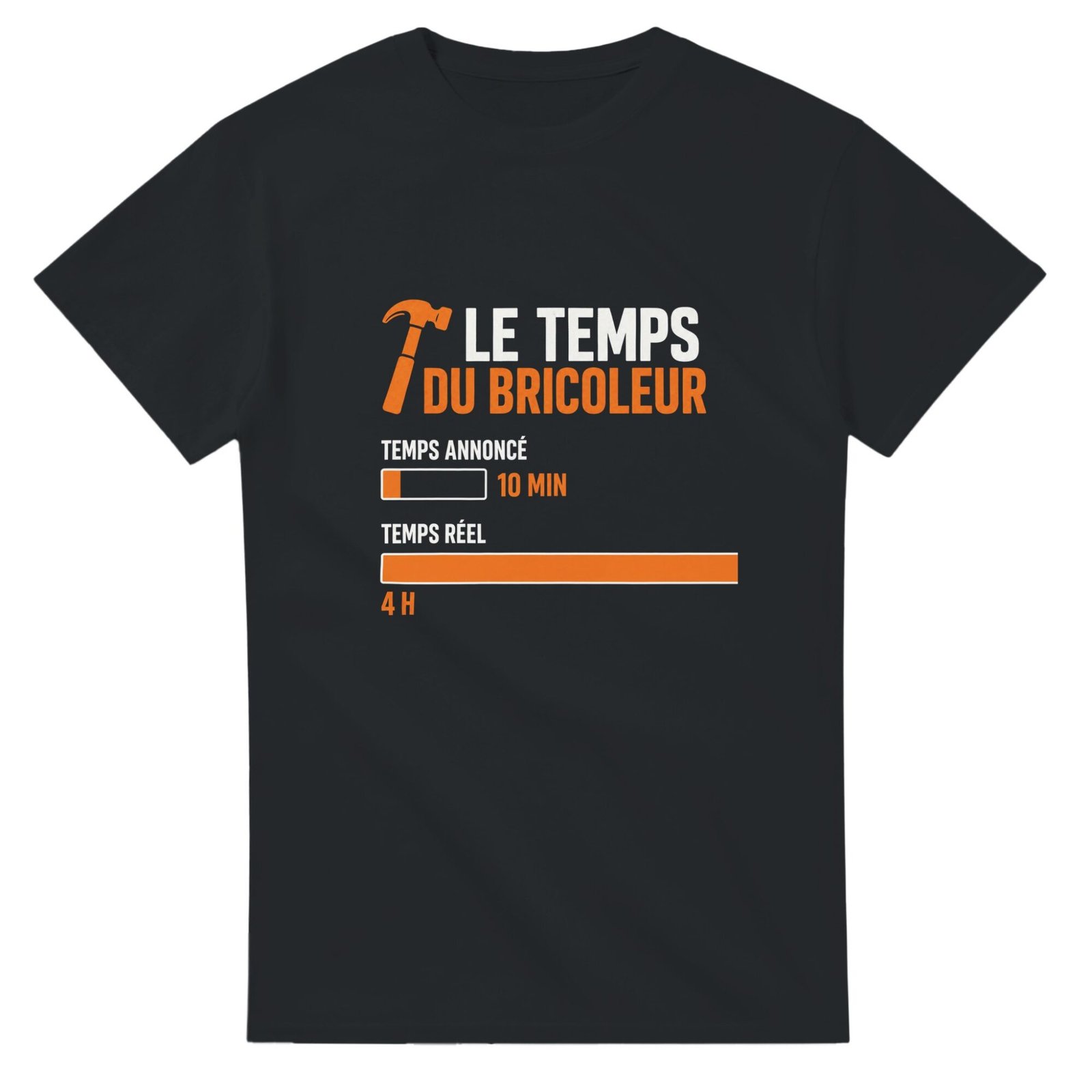 T shirt Le Temps du Bricoleur Temps Annoncé 10 Min Temps Réel 4 H