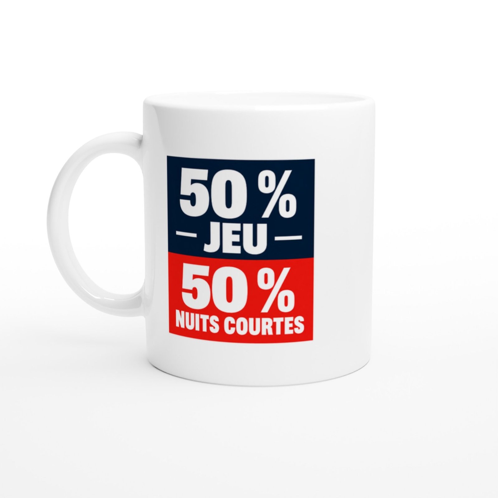 Mug 50 pour cent Jeu 50 pour cent Nuits Courtes
