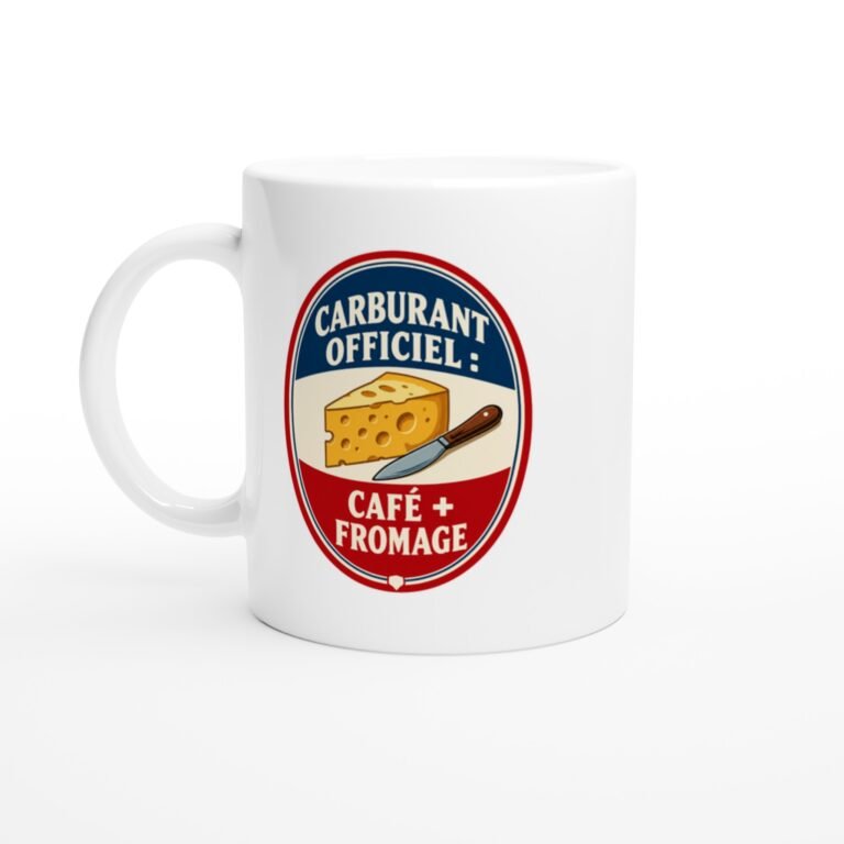 Mug Carburant Officiel Café + Fromage