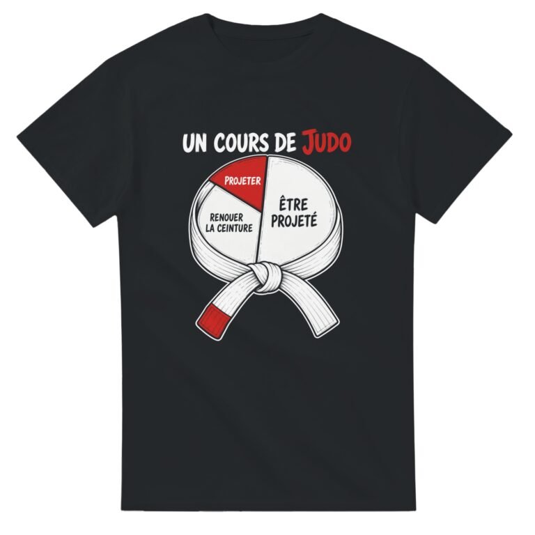 T shirt Un Cours de Judo Projeter Renouer la Ceinture Être Projeté
