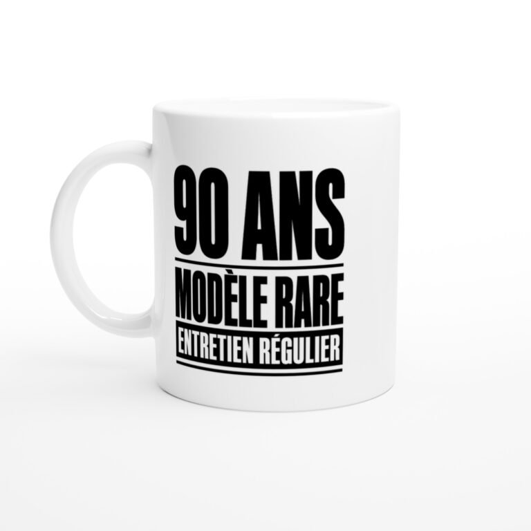 Mug 90 Ans Modèle Rare Entretien Régulier