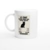 Mug Chat Presque Moins Cher Qu&rsquo;Une Thérapie