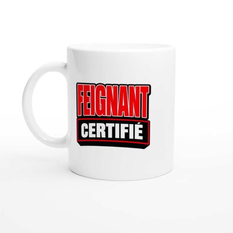 Mug Feignant Certifié Rouge