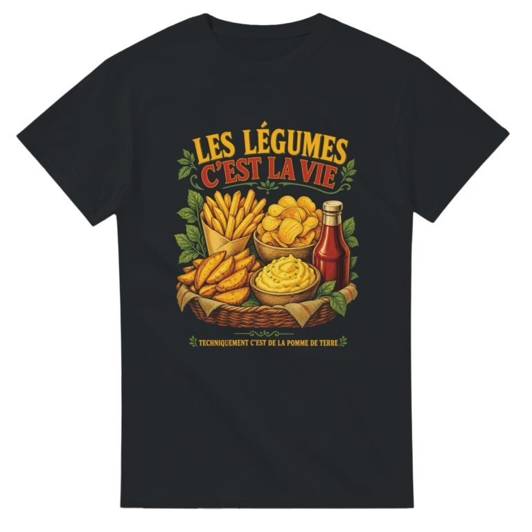 T shirt Les Légumes C'Est la Vie Techniquement C'Est de la Pomme de Terre