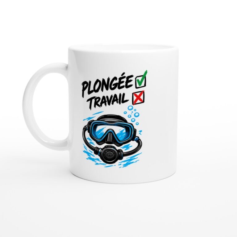 Mug Plongée Oui Travail Non