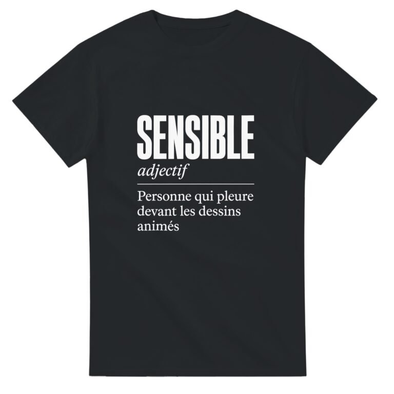 T shirt Sensible Personne Qui Pleure Devant les Dessins Animés