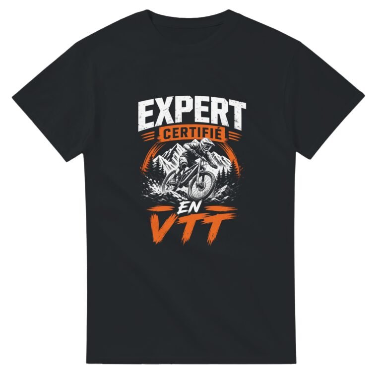 T shirt Expert Certifié en VTT
