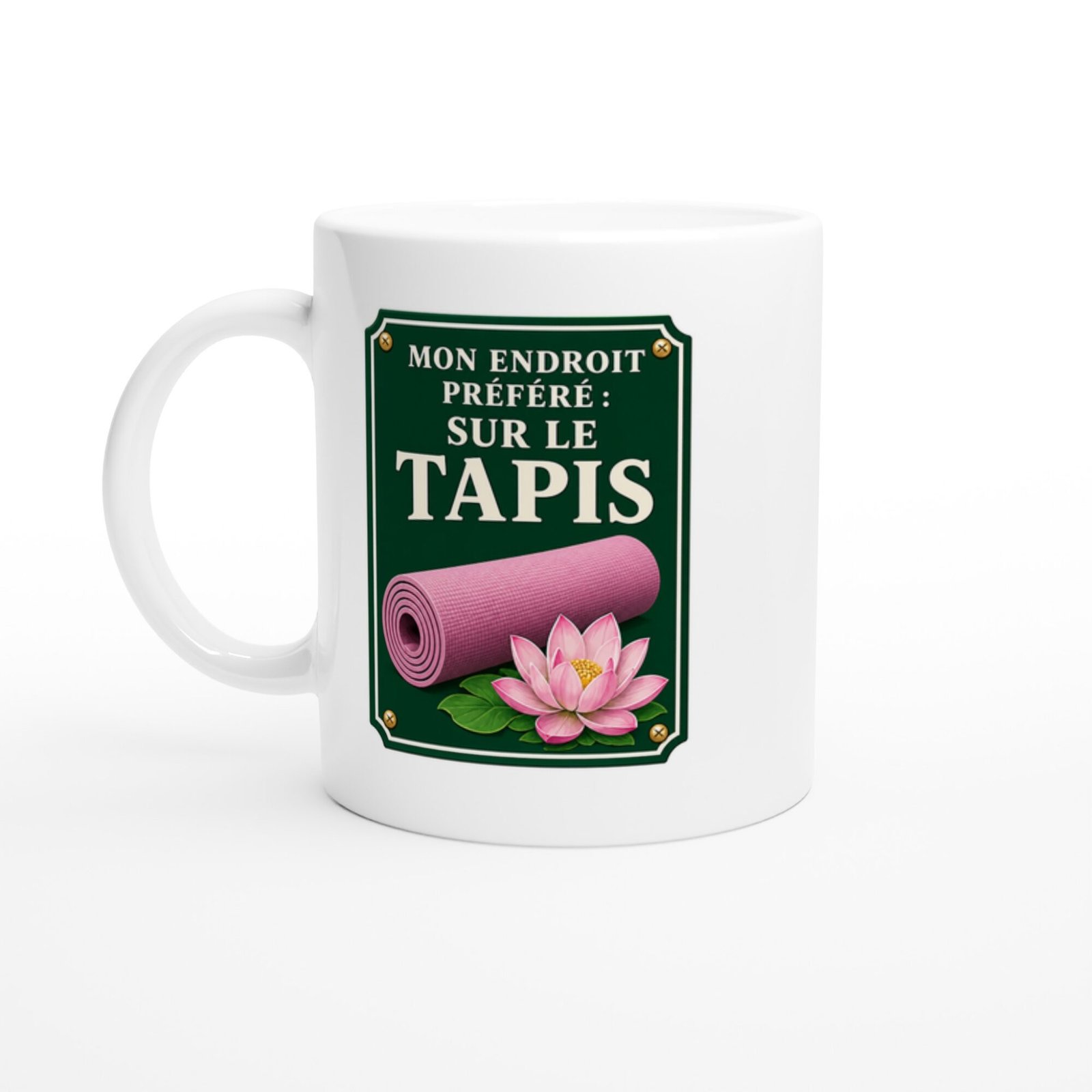 Mug Yoga Mon Endroit Préféré Sur Le Tapis