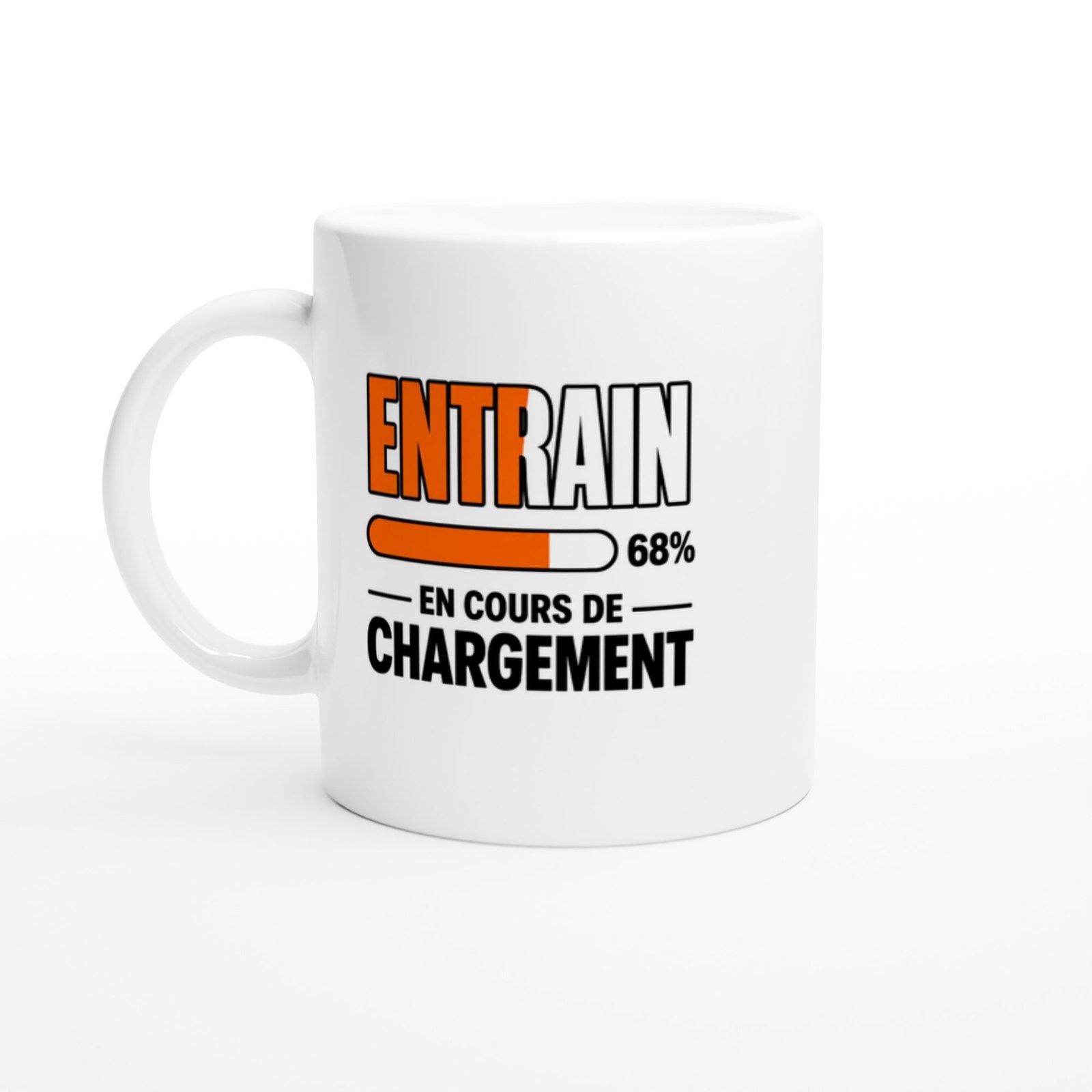 Mug Entrain 68 pour cent en Cours de Chargement