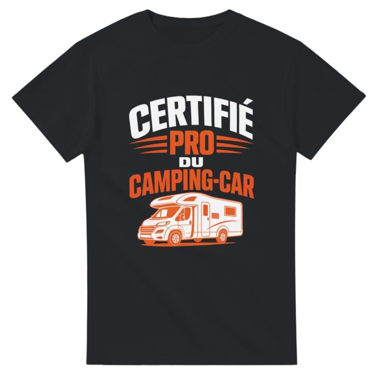 T shirt Certifié Pro du Camping-Car