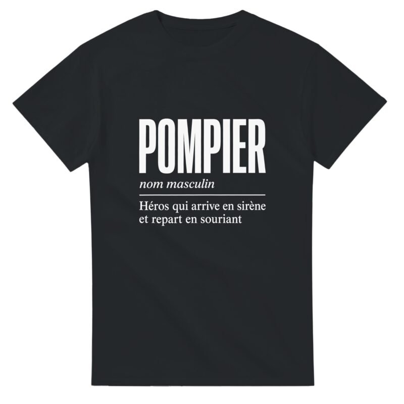 T shirt Pompier Héros Qui Arrive en Sirène et Repart en Souriant