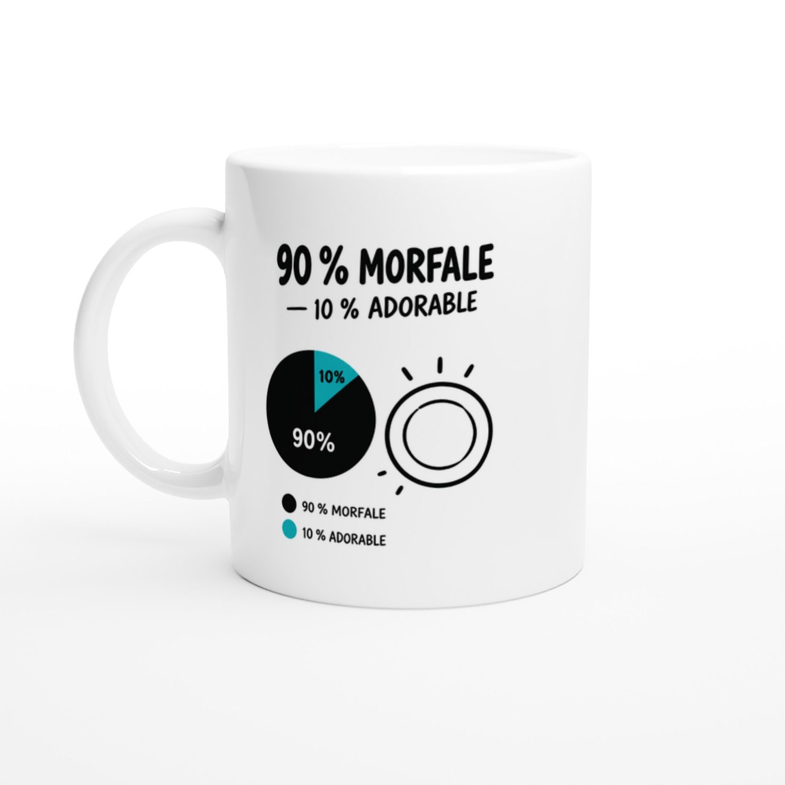 Mug 90 pour cent Morfale 10 pour cent Adorable