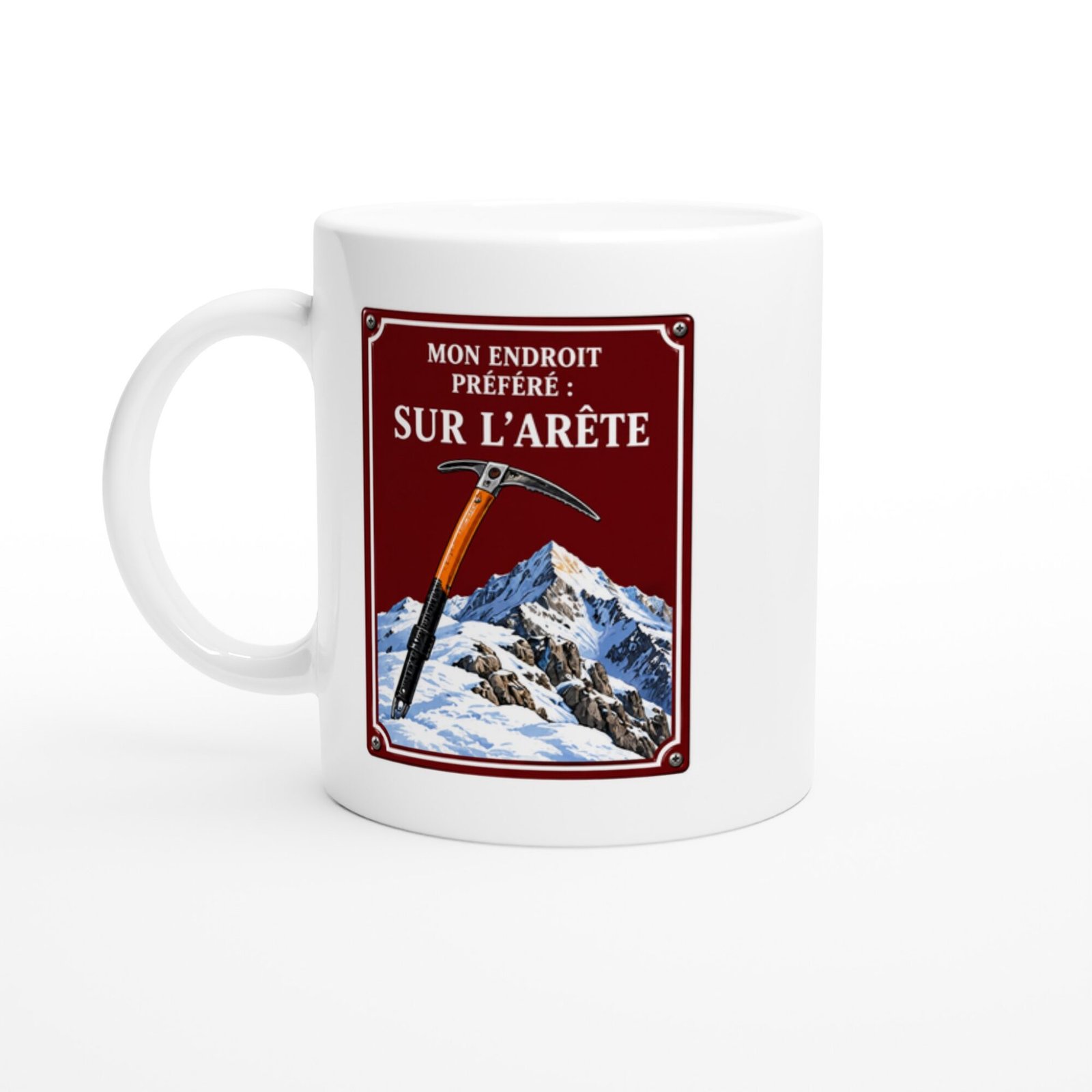 Mug Alpinisme Mon Endroit Préféré Sur L&rsquo;arête