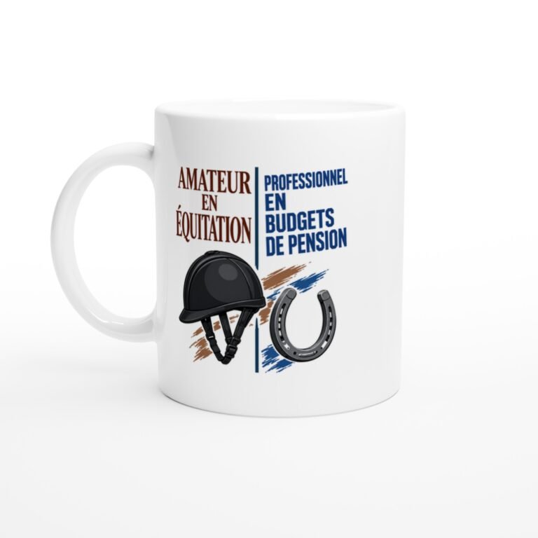 Mug Amateur En Équitation Professionnel En Budgets De Pension