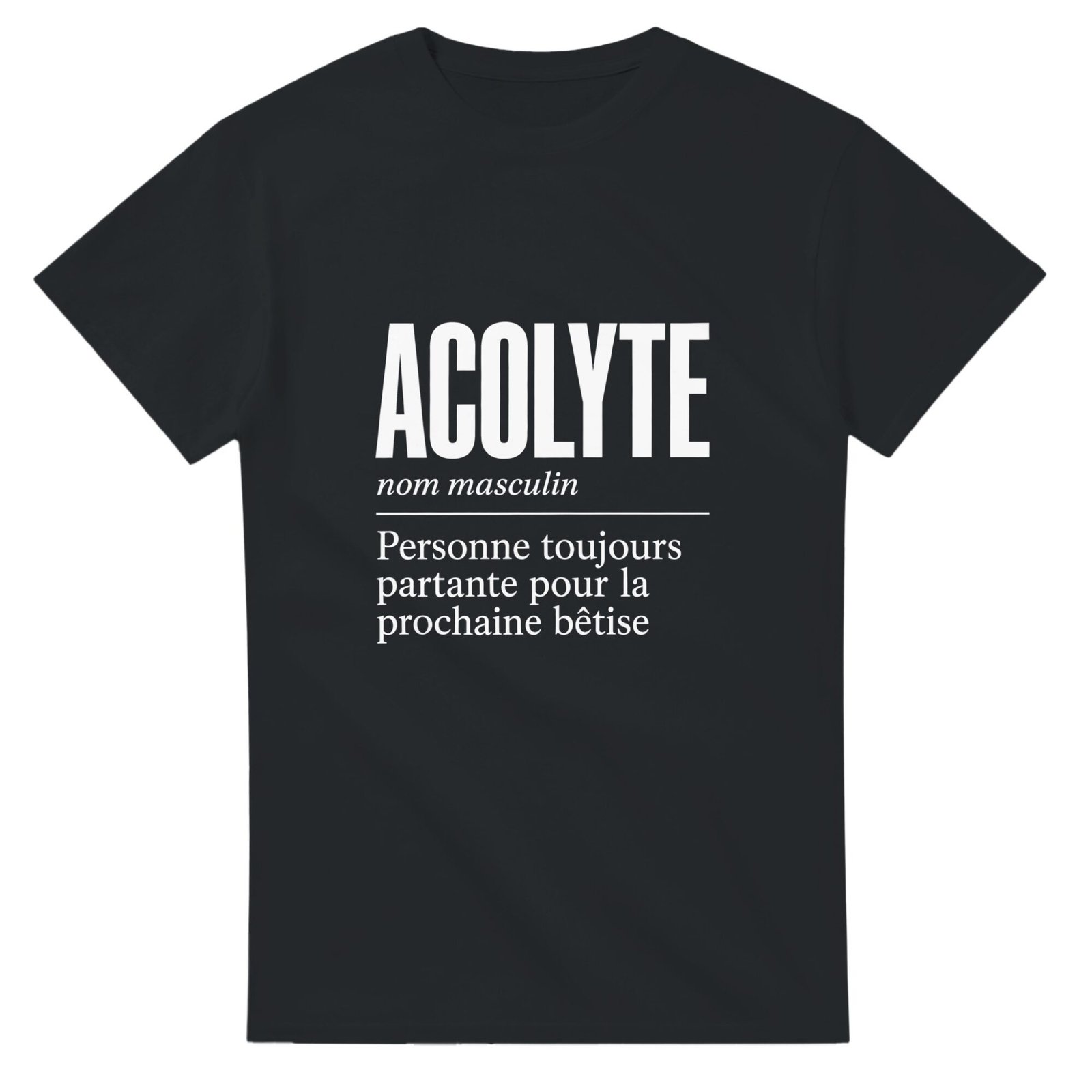 T shirt Acolyte Personne Toujours Partante pour la Prochaine Bêtise