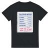 T shirt Bulletin du Batteur Rythme Volume Voisins Baguettes Discrétion Tape