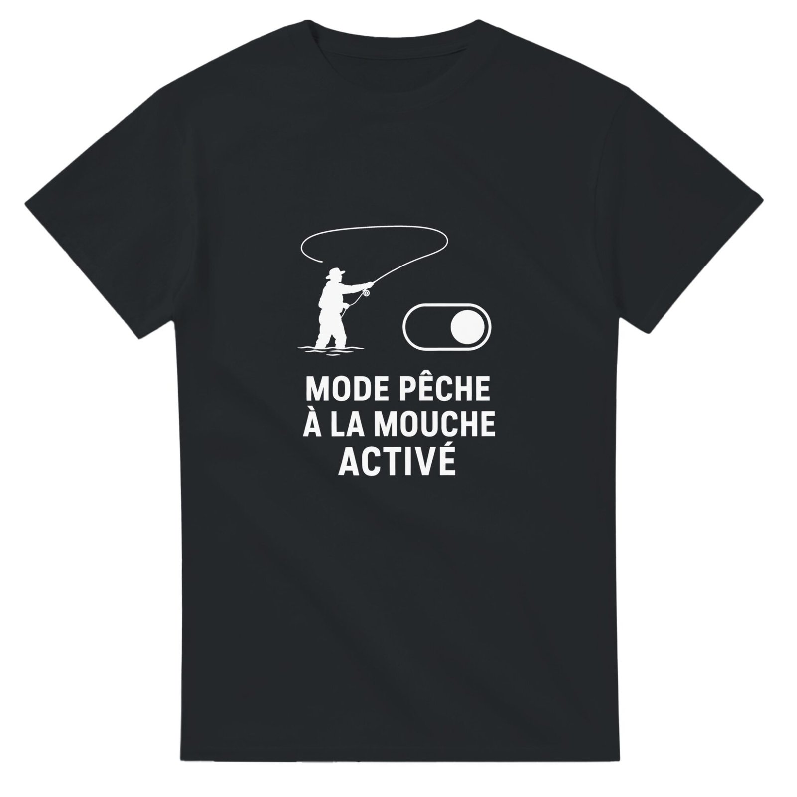 T shirt Mode Pêche à la Mouche Activé