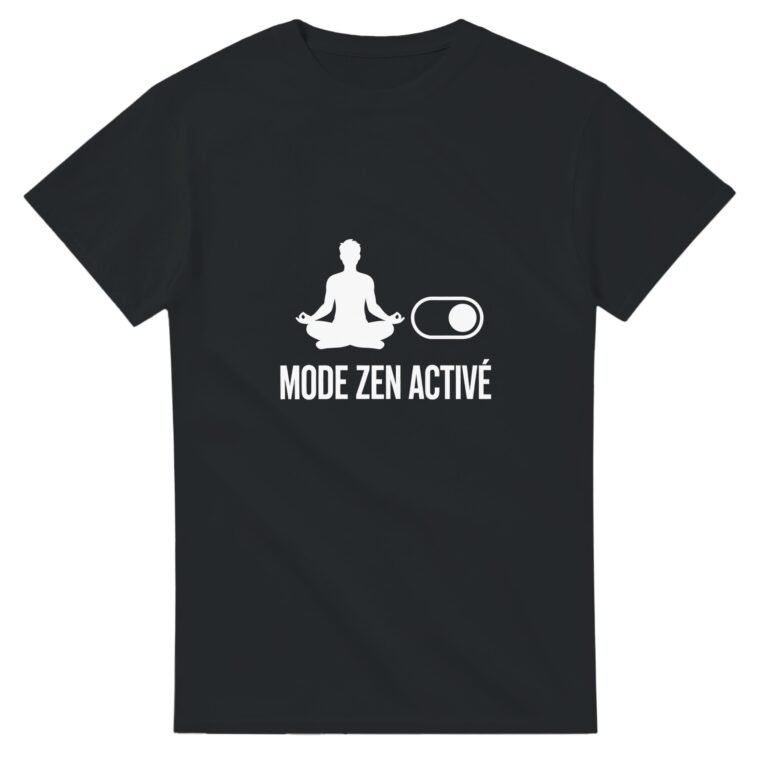 T shirt Mode Zen Activé