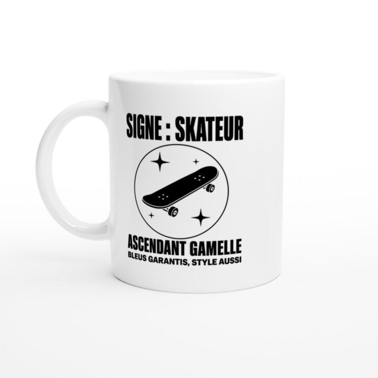 Mug Signe Skateur Ascendant Gamelle Bleus Garantis Style Aussi