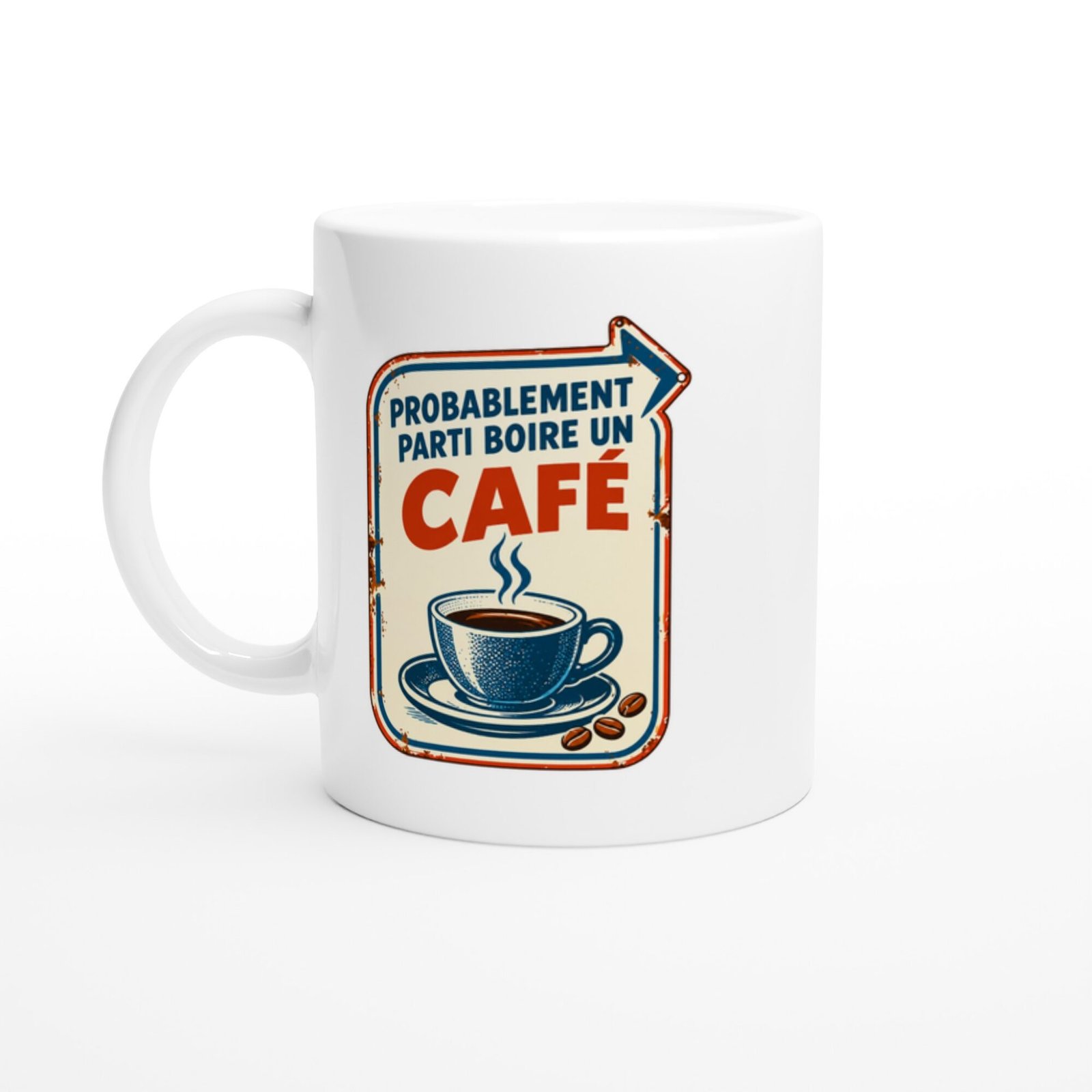 Mug Probablement Parti Boire Un Café