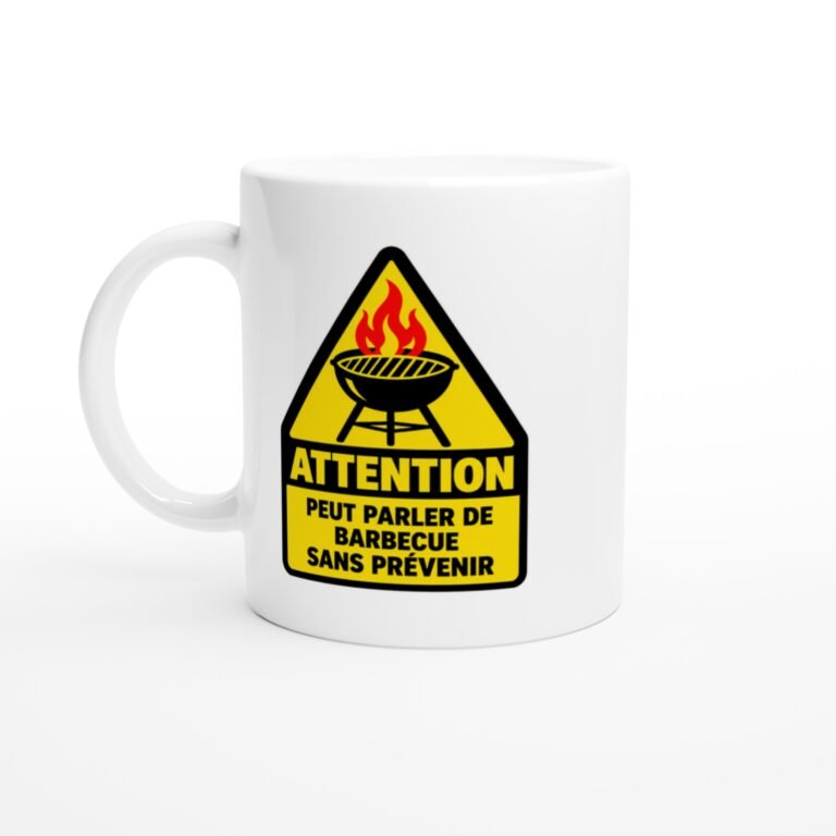 Mug Attention Peut Parler De Barbecue Sans Prévenir