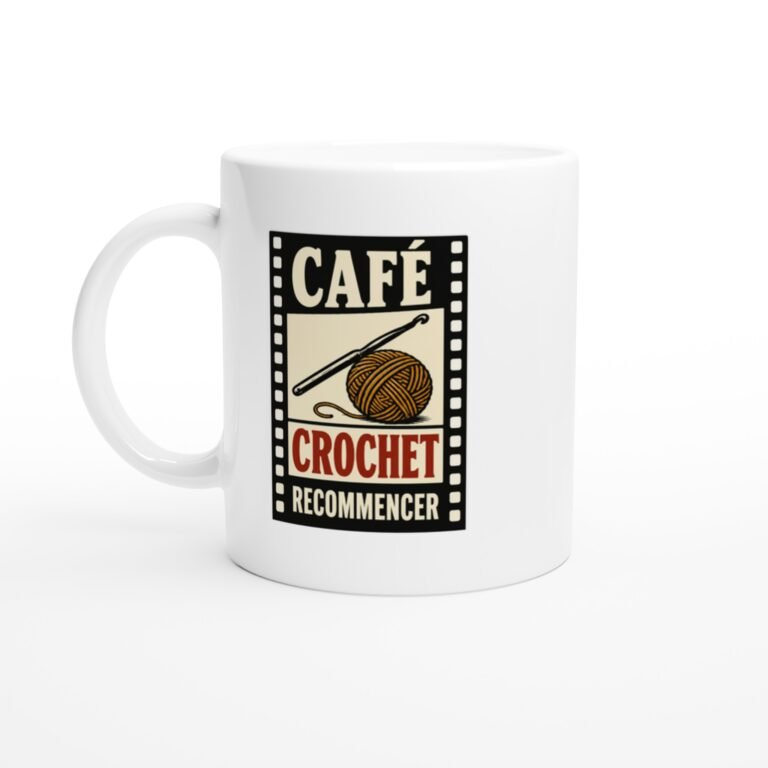 Mug Café Crochet Recommencer