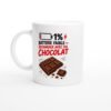 Mug Batterie Faible Recharger Avec Du Chocolat