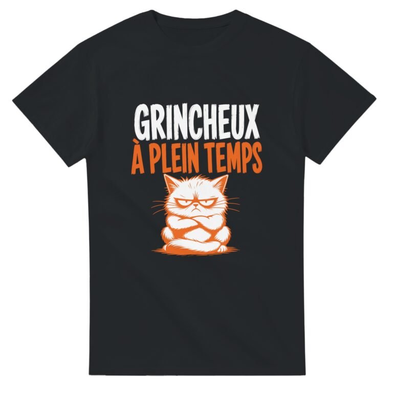 T shirt Grincheux à Plein Temps