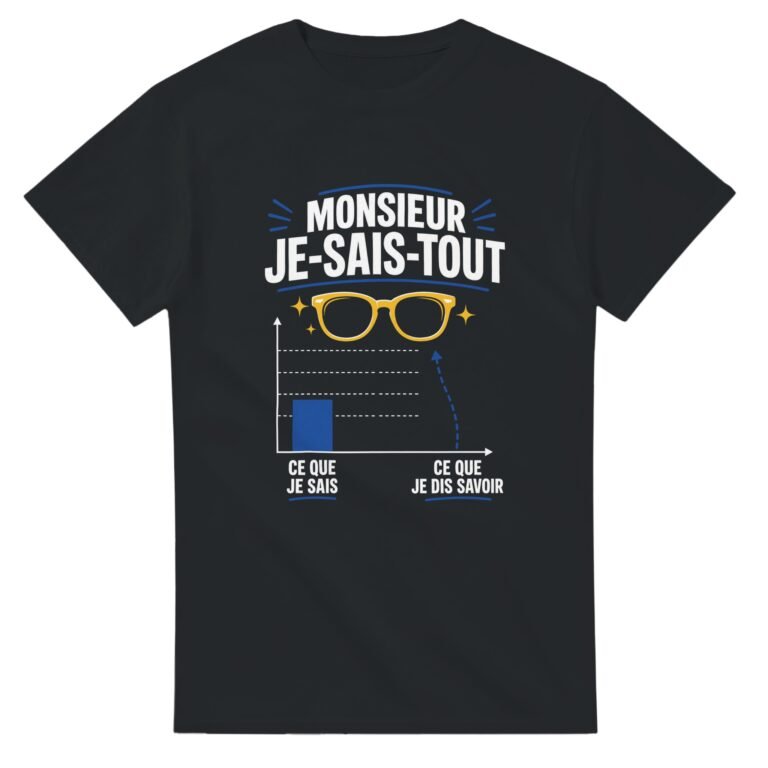 T shirt Monsieur Je-Sais-Tout Ce Que Je Sais Ce Que Je Dis Savoir