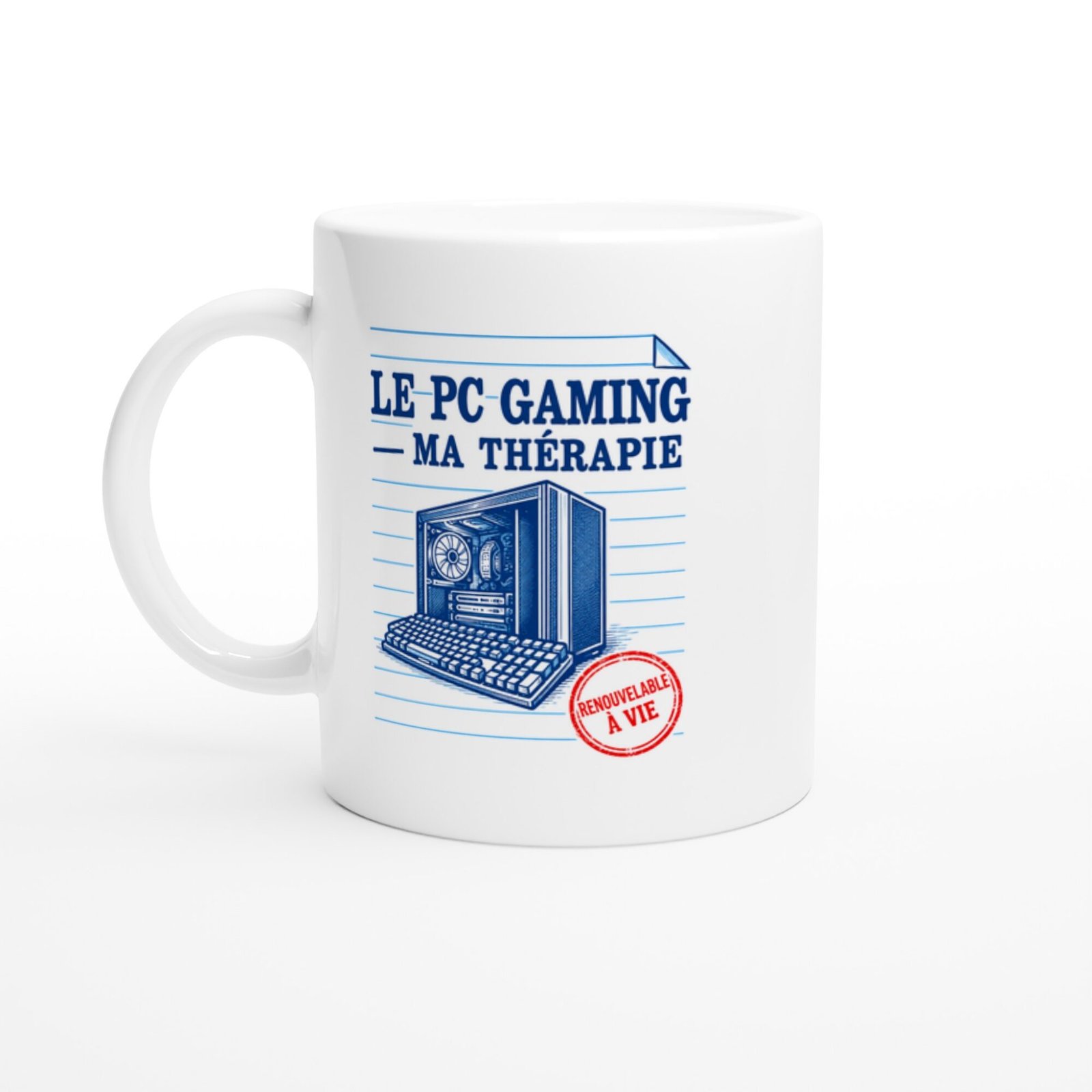 Mug PC Gaming Ma Thérapie Renouvelable À Vie