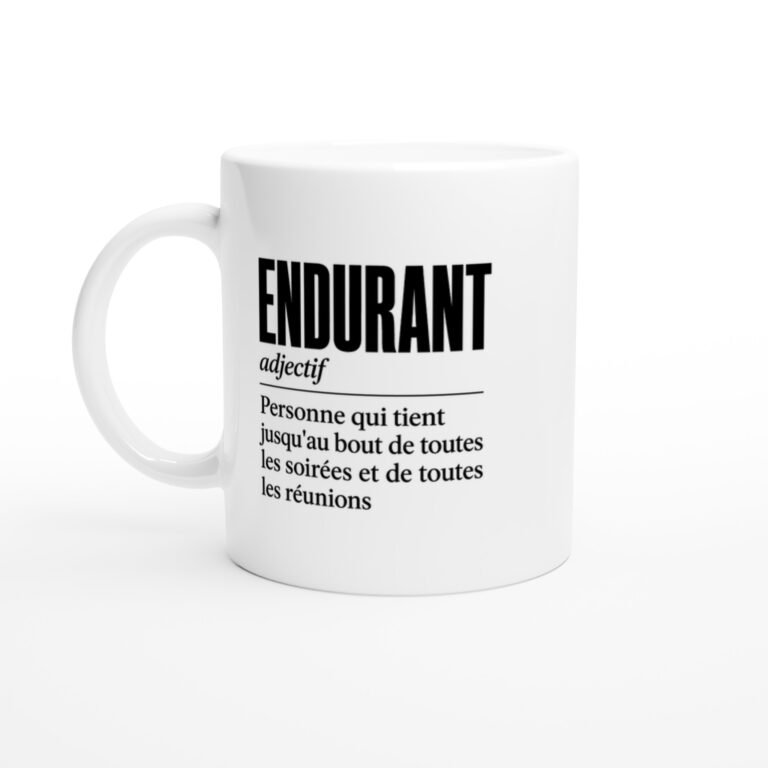Mug Endurant Personne Qui Tient jusqu'au Bout de Toutes les Soirées