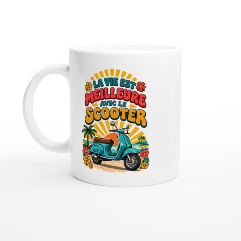 Mug Scooter La Vie Est Meilleure Avec Le Scooter