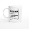 Mug Règles du Marin On Ne Dit Pas Lapin le Capitaine A Toujours Raison On Vérifie la Météo