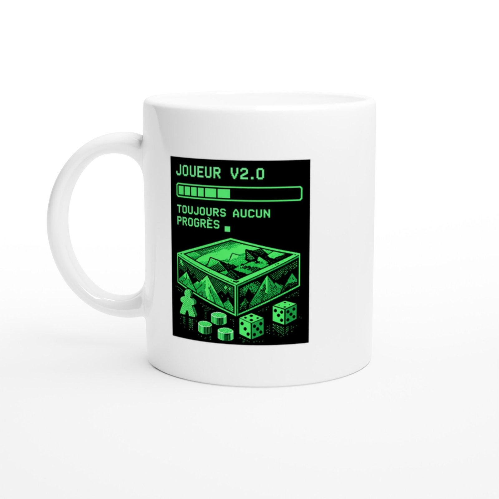 Mug Jeux De Société Joueur V2.0 Toujours Aucun Progrès