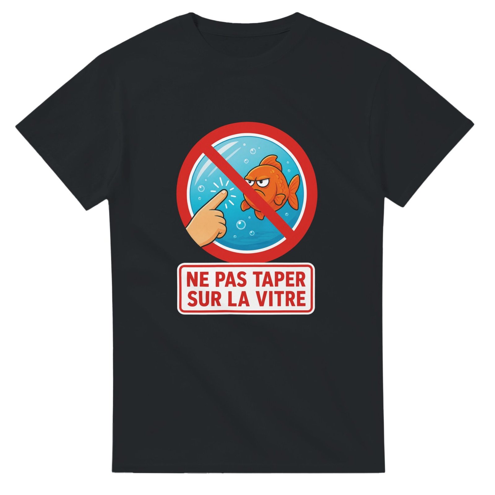 T shirt Aquarium Ne Pas Taper sur la Vitre