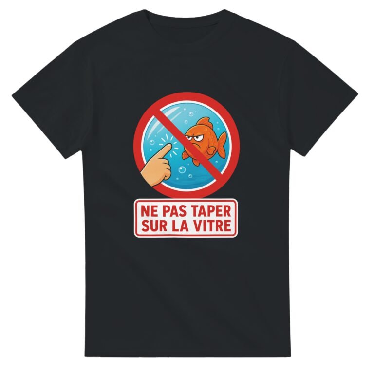 T shirt Aquarium Ne Pas Taper sur la Vitre
