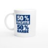 Mug 50 pour cent Calvitie 50 pour cent Barbe
