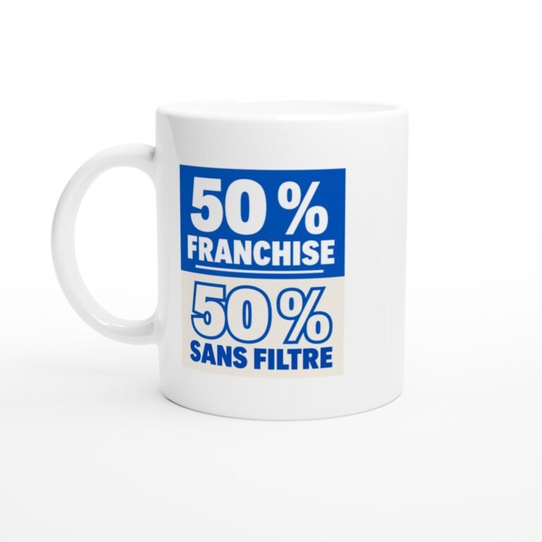 Mug 50 pour cent Franchise 50 pour cent Sans Filtre