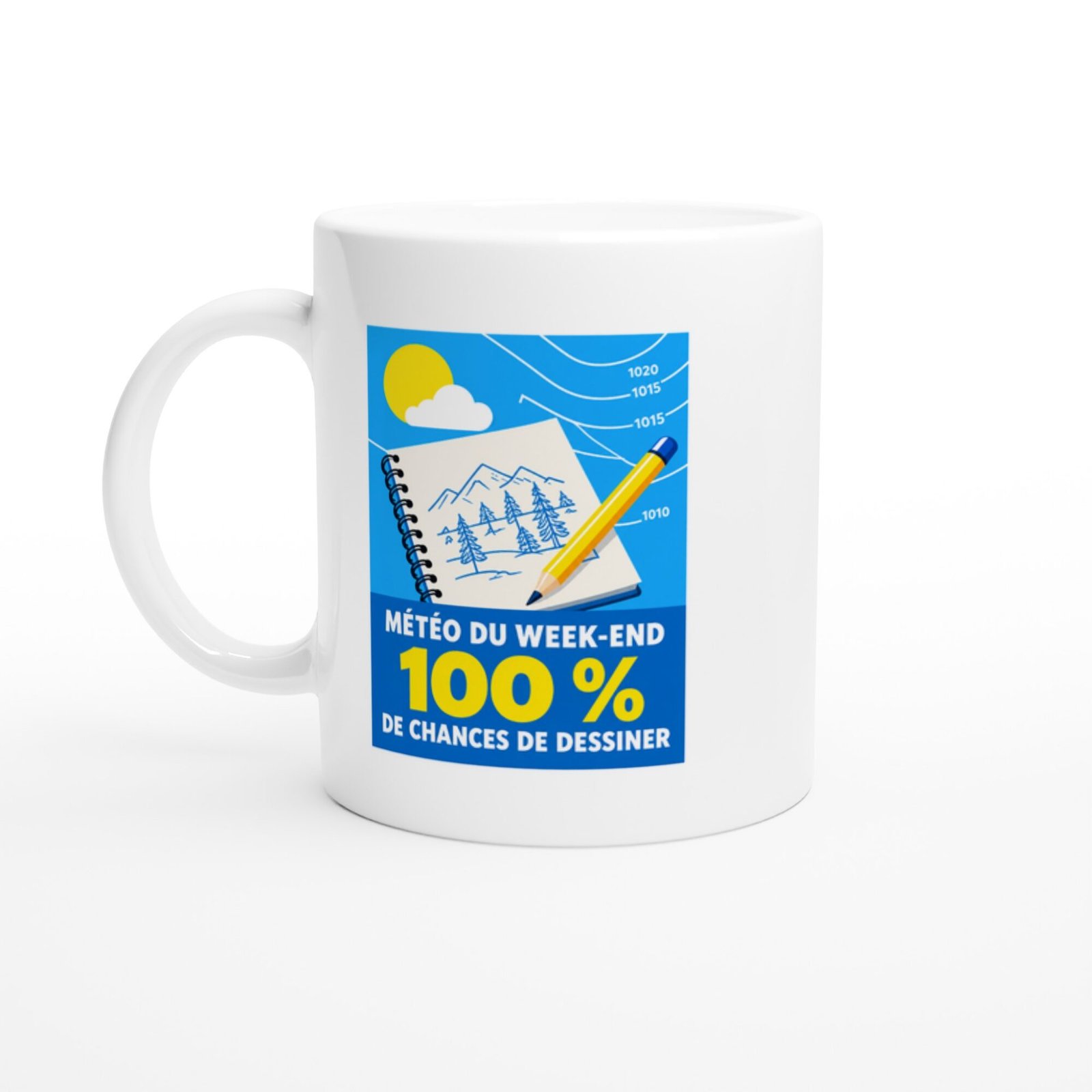 Mug Météo Du Week-End 100 % De Chances De Dessiner