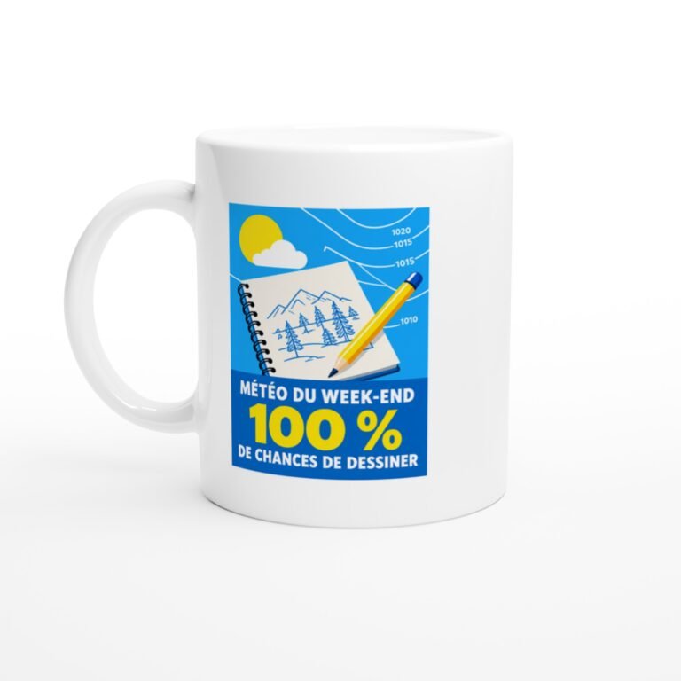 Mug Météo Du Week-End 100 % De Chances De Dessiner