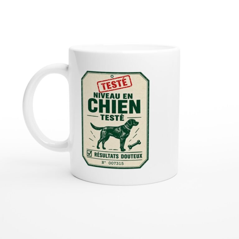 Mug Niveau En Chien Testé Résultats Douteux