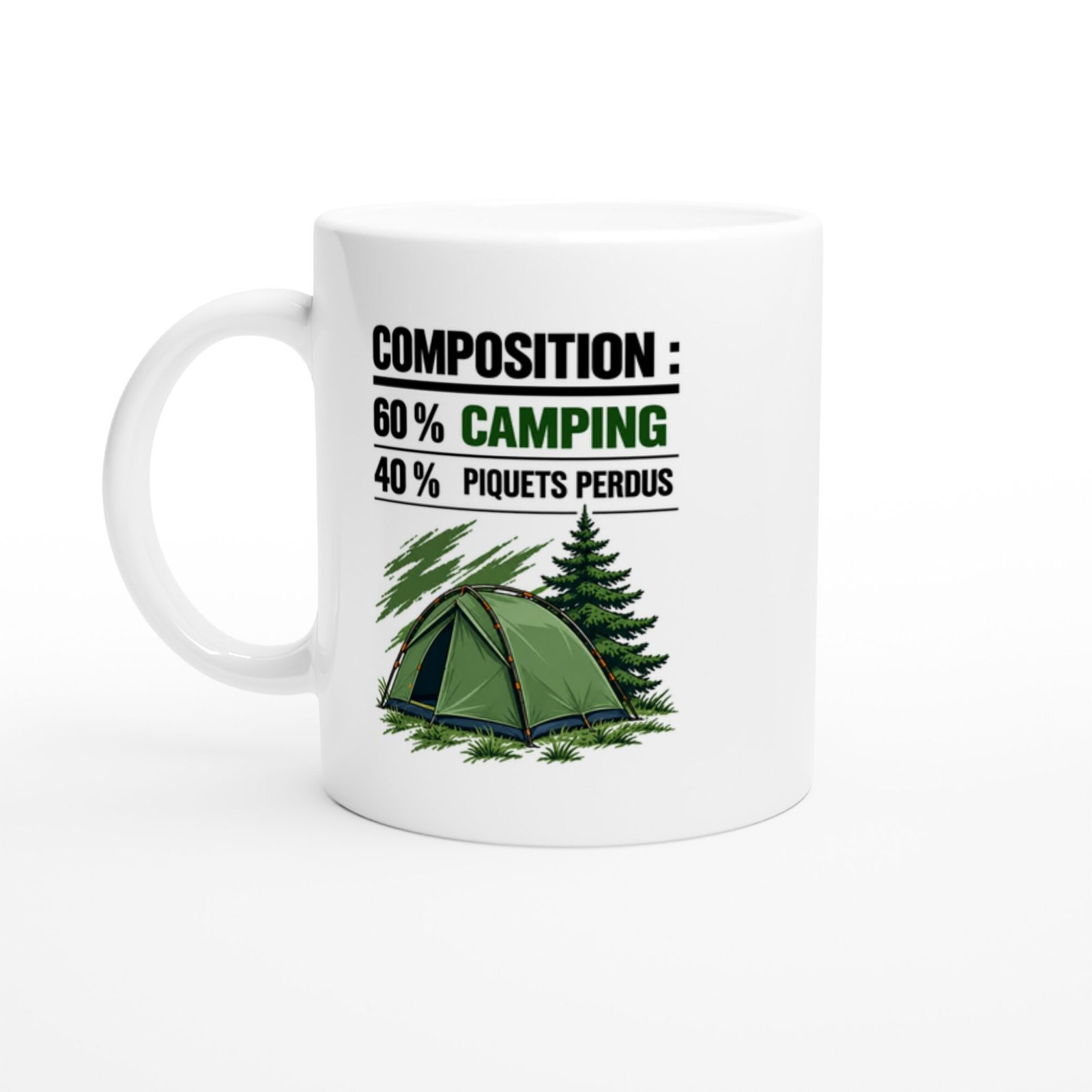 Mug Composition 60 % Camping 40 % Piquets Perdus