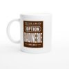 Mug Édition Limitée Option Radinerie Incluse Fond Marron