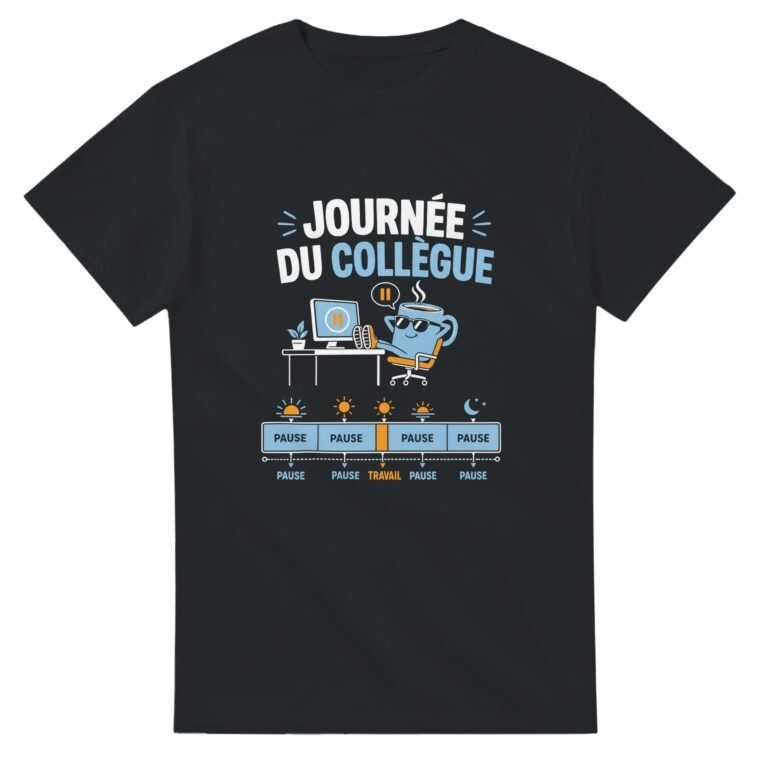 T shirt Journée du Collègue Pause Travail